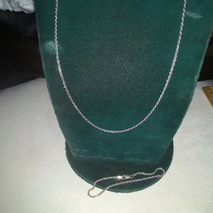 ka 1772 925 italy diamondcut necklace bracelet set